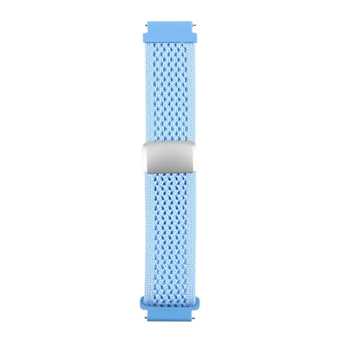 Image of ACM Watch Strap 20mm compatible with Compaq Q Watch Smartwatch | Woven Braided Magnetic Adjustable Luxury Belt Band