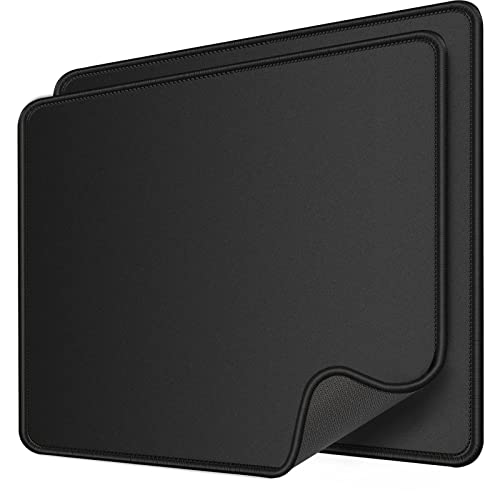 KTRIO Lot de 2 Tapis de Souris de Jeu [30% Plus Grand] avec Bords Cousus, imperméables avec Base en Caoutchouc antidérapant, pour Ordinateurs, Ordinateurs Portables