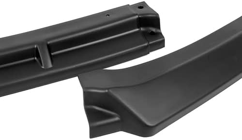 3 Pieces Type-R Style Front Bumper Lip Chin Spoiler Splitter Side Body Kit Trim Protection Compatible with 2017-2021 Honda Civic Si Model, 2018 2019 2020 (Matt Black)