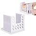 Foldable Compact Plastic Bread Loaf Cutter Slicer for Homemade Bread, Cake, Toast, Bagels