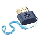 Duttek 4K HDMIダミープラグ1個、HDMI EDIDエミュレーター、仮想モニターディスプレイエミュレーター ヘッドレスゴーストアダプターは、コンピュータデスクトップ用に4K HDRおよびHDMI2.0解像度をサポートします。LEDライトなし