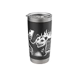 Opossum Funny Dumpster Fire Selfie Meme Possum Graphic Stainless Steel Insulated Tumbler