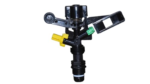 Image of Plastic 360 Degree Sprinkler (1 /2 inch) with Plastic Nozzle for Gardening and Agriculture, 360 Degree Rotating Sprinkler, Dispenses The Water Upto 20 feet Radius Range - Pack of 2