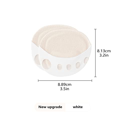 Image of Ball of Foot Cushions Pad,4 Pairs Honeycomb Fabric Forefoot Pads for Metatarsal,No Show Women's Half Socks Pads Invisible Toe Topper Liner Socks Sponge Cushion (Black /Beige /Gray /White)