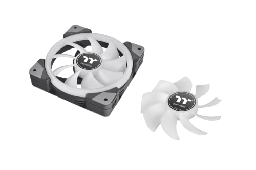 Image of Thermaltake SWAFAN EX14 RGB Magnetic Quick Connect PWM Cooling Fan (up to 2000RPM) Black Edition - 3 Fan Pack