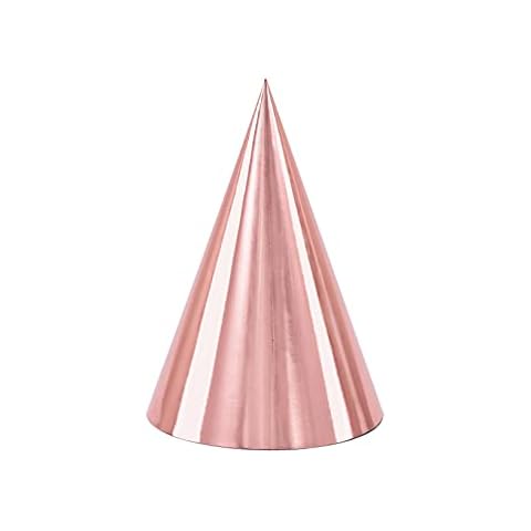 6 Rose Gold Party Hats by WOOTONG Cover