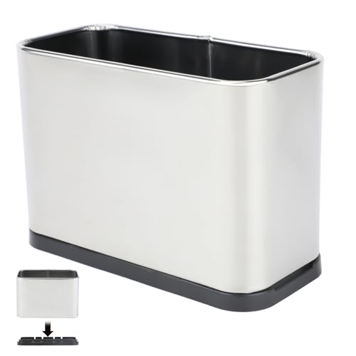 FHTONGE Stainless Steel Cat Litter Scoop Holder, Detachable Metal Cat Scooper Caddy, Universal Kitty Pooper Stand Trash Can Container for Most Pet Poop Shovels, Kitten Waste Scoops Storage Box - image 8