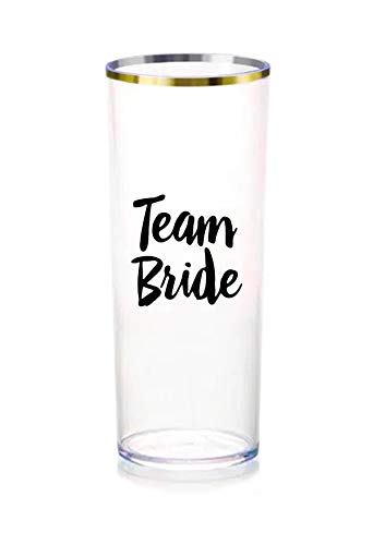 10 COPOS LD GOLD 330ML TRANSPARENTE TEAM BRIDE