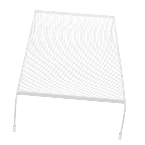 EXHUMKY Soporte de Monitor para Escritorio Elevador de Hierro Resistente Diseño una Sola Capa Organizador de Espacio para Computadora Portátil y Monitor