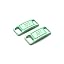 2PCS Fluorescent Bean Paste Green