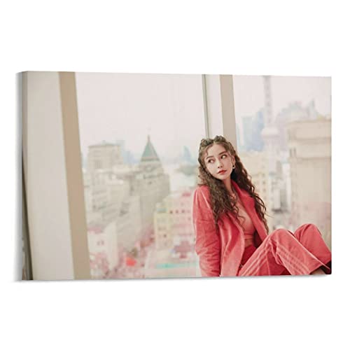 アンジェラベイビーAngelababy モデル ポスター 中国人 ウォールアート 部屋飾り キャンバス 絵画 ベッドルーム ポスター リビング 壁の絵08x12inch(20x30cm)のサムネイル