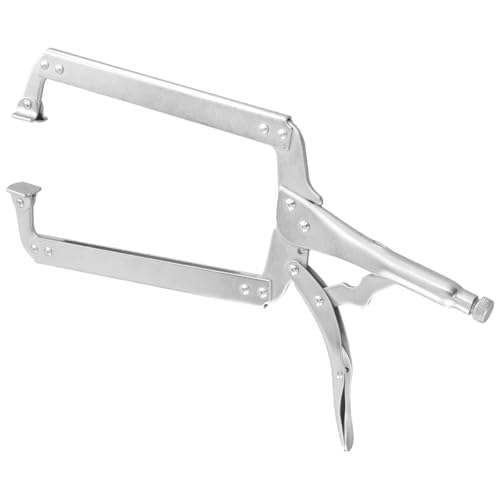 Image of 4 PCS 18 Inches C-clamp Locking Pliers with Swivel Pads, Locking Clamp Pliers, Welding Clamps for Wood Working and Welding