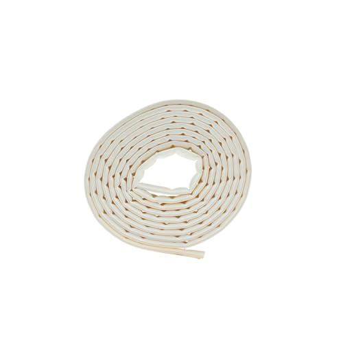 Amig - Burlete Adhesivo | 2 Tiras de 3 m | Ø7 X 9 mm | Material Silicona | Blanco | Instalación Fácil y Rápida | Impermeable y Limpiable | Aislante de Calor y Frio