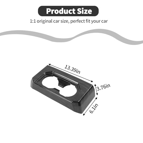 Panel portavasos trasero fibra carbono Ford F150 miniatura 7