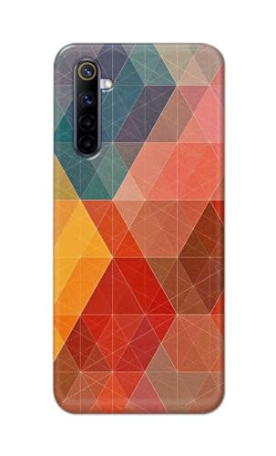 Image of Printed Hard Back Cover Case for Realme 6 | Realme 6S | Realme 6i Back Cover (Crumpled Design) -1111