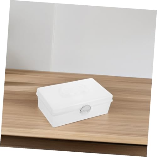 Caja organizadora portátil para mahjong con tapa y asa miniatura 7