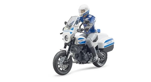 bruder 62731 - Bworld Scrambler Ducati Polizeimotorrad & Polizist - 1:16...