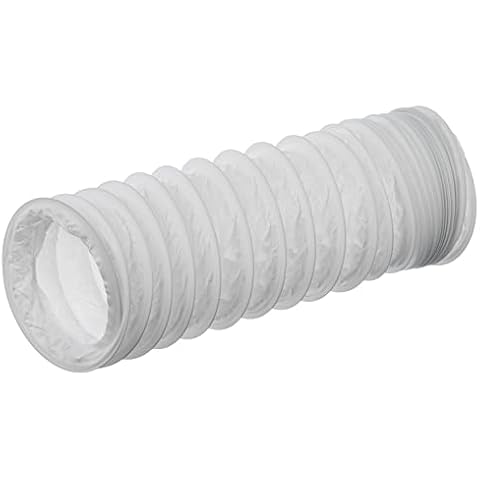 Ø 125 mm / 1m PVC Flexible Ducting - Ventilation Duct Hose for Tumble Dryer, Cooker Hood, Extractor Fan, Air Conditioner Cover