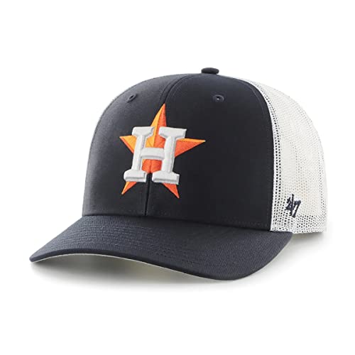 47 MLB Trucker Snapback Adjustable Hat Adult One Size Fits All - Houston Astros Houston Astros Navy