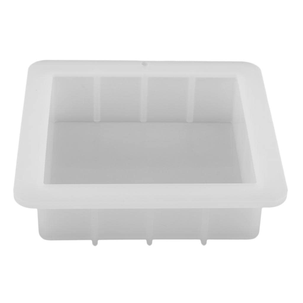 Large Cavity 1100ML Square Cube Silicone Soap Mold Easy Removal Handmade Loaf Mould Tools for Handmade Soap Making Cake Baking Cookies Ice Cube Tray|Mold, Homemade Soap Mold, Silicone Mold|-image-7