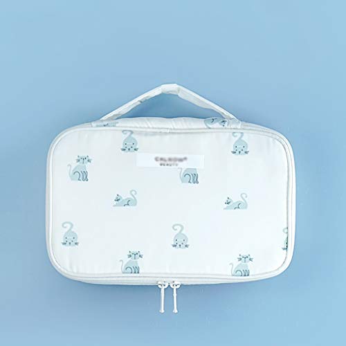 Preisvergleich Produktbild QYSZYG Kosmetiktasche Mit Großem Fassungsvermögen Aufbewahrungstasche For Den Haushalt Multifunktionswaschbeutel Katzenmuster Material Aus Polyesterimitat Staubdicht Und Tropfenfest Weicher Griff Kuns