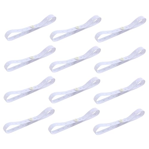 Totority 12Pcs Adjustable Diaper Buckles for Comfortable Nappy Fixing Belt Nursery Supply for Cloth Diapers Breathable Material Easy to Use