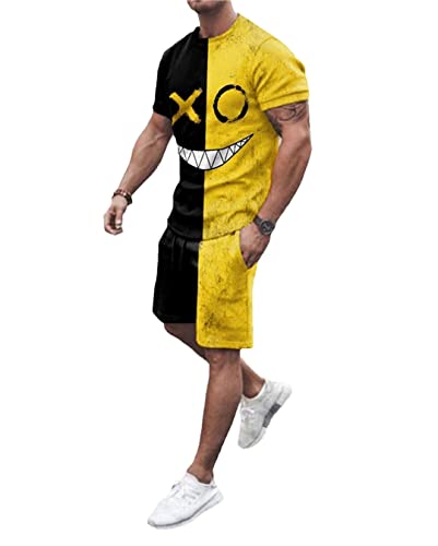 Survêtement homme 2 pièces tenue décontractée pour le sport et le week-end