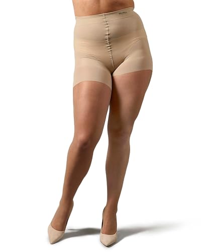 Image of MeMoi Plus Size Curvy Ultra Sheer Control Top Pantyhose
