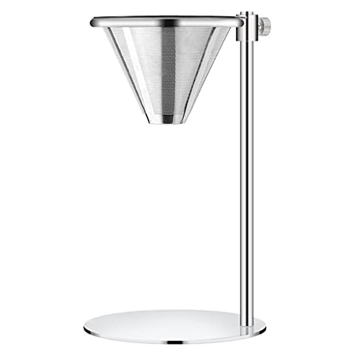 Cafetera de goteo ajustable de acero inoxidable