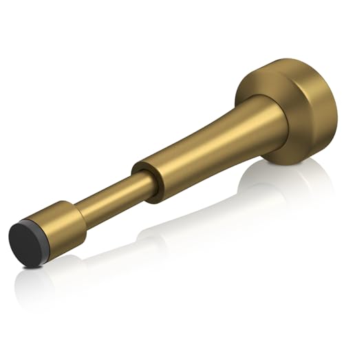 Spring Door Stoppers for Wall - 4.33 Inch Door Stop for Bottom of Door