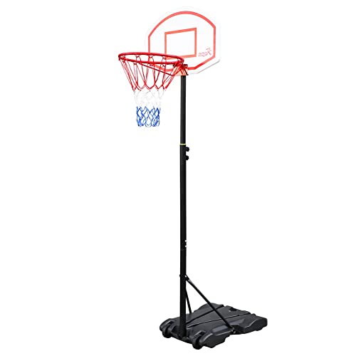 Ochine Basketball Hoop Basketball System Portable Basketball Goal Basketball Equipment with Adjustable Height 5.2ft to 7ft Backboard Stable Base and Wheels for Youth and Adults (Ship from USA)