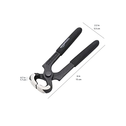 Amazon Basics Chrome Vanadium Steel Carpenter's Pincers For Wire Cutting And Nail Pulling, 150Mm #TOP4