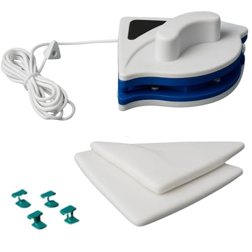 Limpador De Vidro Magnético Duas Faces Com Imã Limpa Fora da Janela Com Segurança E Praticidade Rodo Limpa Vidro Ideal Para Janelas Altas E Difíceis Manutenção Vidro Alto Janela Apartamento