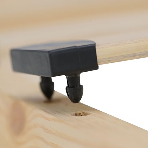 Homestyle4u Lattenrost 120×200 cm Bett Holz Kiefer Massiv Rollrost 24 Latten, Federholzrahmen 3127 – Bild 6