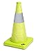 Mutual Industries Collapsible Reflective Traffic Cone with Inside Light, 18" x 10" x 10", Lime