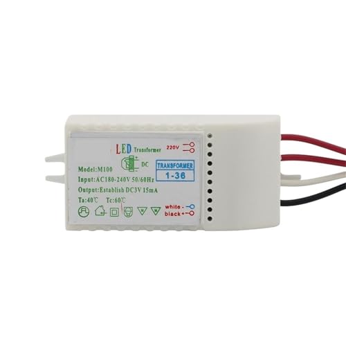 Pilote LED 220V transformateur 3V CC alimentation contrôleur électronique 50 à 80 LED