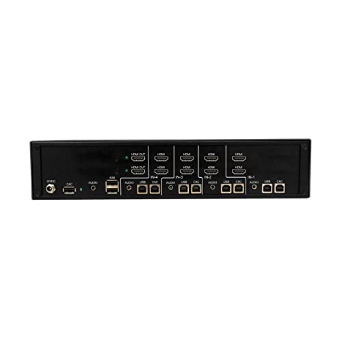 Image of Tripp Lite Secure KVM Switch 4-Port Dual-Head HDMI, US Government NIAP-Certified PP4.0 Security, Common Access Card (CAC) Port, 4K @ 60Hz Quality, TAA Compliant, 3-Year Warranty (B002-H2AC4-N4)