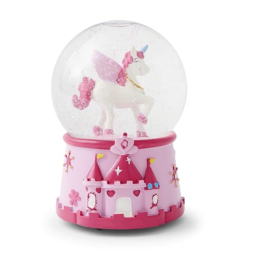 Große Schneekugel mit Spieluhr 23 Schneekugel mit Einhorn und Musik Spieluhr für Mädchen