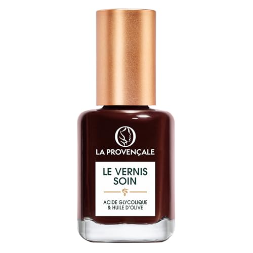 La Provençale - Le Vernis Soin - Vernis à Ongles Longue Tenue - Enrichi en Acide Glycolique et en Huile d'Olive Bio AOP Provence - Fini Brillant Laqué -...