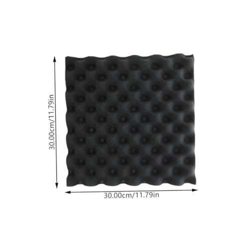8 Piezas Paneles de Aislamiento Acústico Adhesivos para Pared y Techo Negro Alta Densidad Absorbente de Sonido miniatura 2