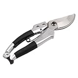 GARIOUANS Astscheren Für Gartenarbeit Zweigschneider Und Rebschneider Rutschfeste Baum-trimmer Silberfarben Mit Sicherheitsverschluss Und Federunterstütztem Design