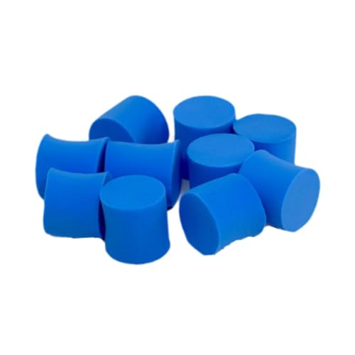 Whtkoph 10 tapones de granja para tubos de ensayo de granja, accesorios para tubo de ensayo, alimentación de tubos, diámetro de 18 mm