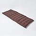 HOMESCAPES Matelas de Sol capitonné ou Coussin pour Banc de Jardin 2 Places, Banquette et Chaise Longue, en Coton 108 x 42 x 5 cm, Marron Chocolat