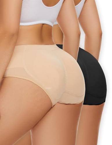 Image of Zimi Collection Butt Lifter Panties Underwear for Women with Removable Pads Seamless Booty Pads Hip Enhancer Panty