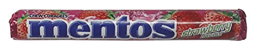 Image of Mentos Chewy Dragees Roll - Strawberry, 36.4 Gram