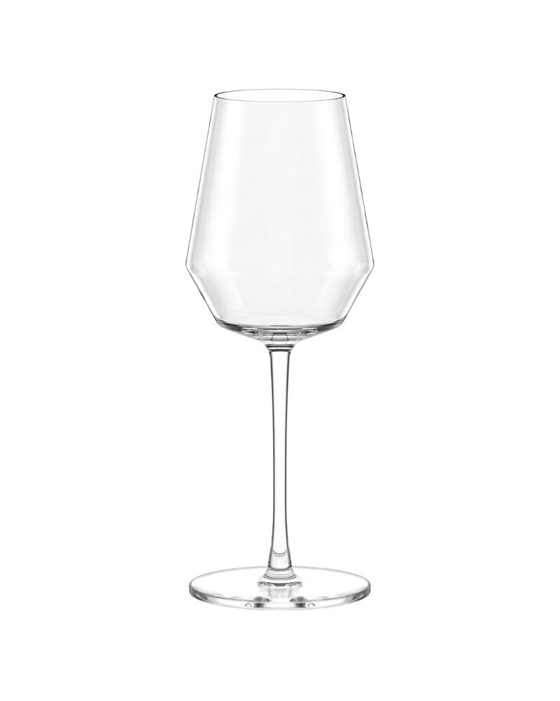 Stölzle Lausitz Juego de 6 copas de vino blanco CELESTIA de 410 ml – Desarrollo ideal del aroma del vino blanco – Diseño con superficie facetada – Copas de vino resistentes con ventilación precisa