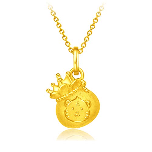 CHOW TAI FOOK 999 Pure Gold Chinese Zodiac Fortune Bag Pendant