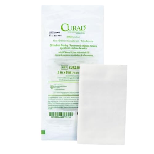 CURAD Sterile Non-Adherent Oil Emulsion Gauze Dressing, 3" x 8", Pack de 648 miniatura 4