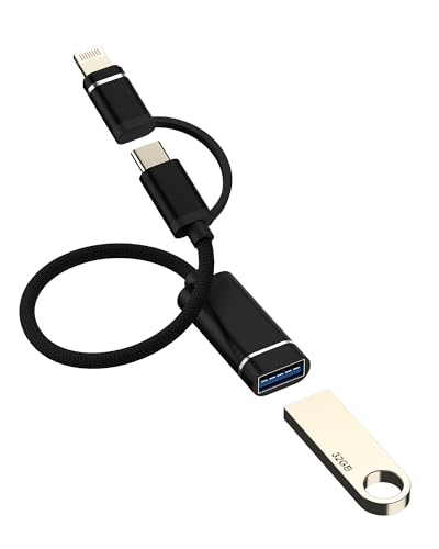 Adattatore USB-C A Lightning OTG | Collega Mouse, USB, Microfono E Tastiera A IPhone/iPad