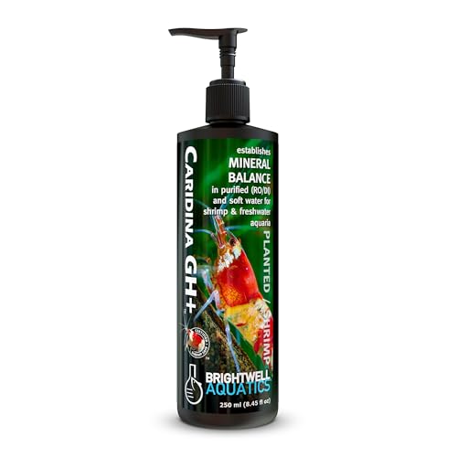 Brightwell Aquatics Caridina GH+ Mineral Supplement Restores Calcium Magnesium Potassium Sodium in...